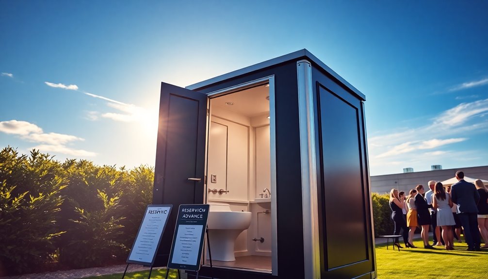 advance luxury porta potty