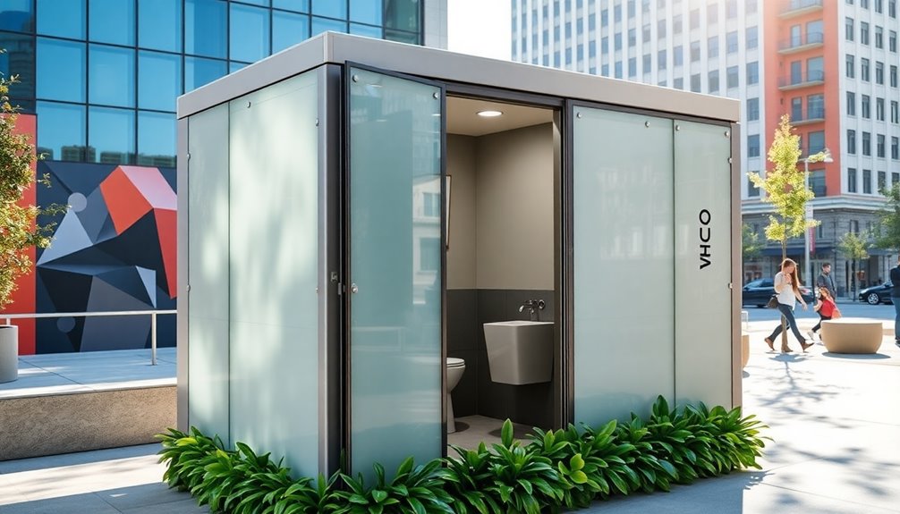 aesthetic portable restroom design