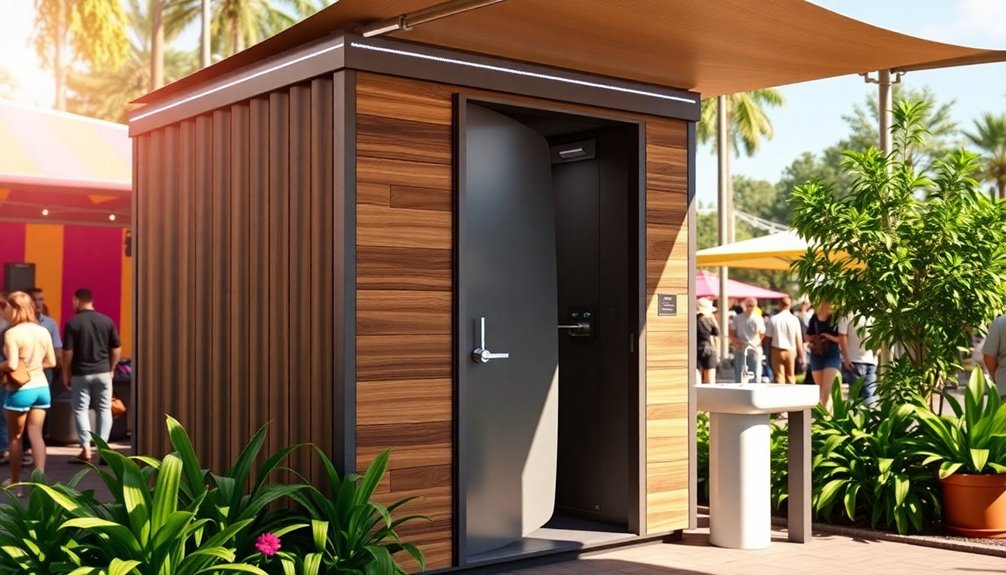 aesthetic portable restroom design