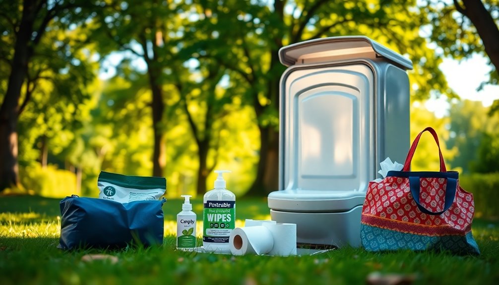 camping toilet accessory considerations