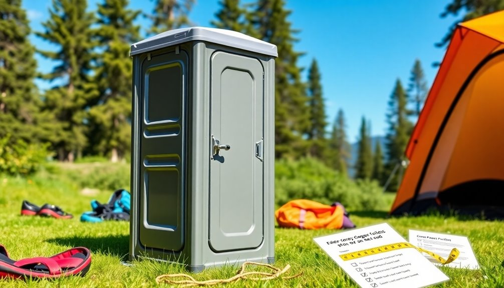 choosing a portable toilet