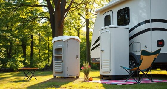 comfortable portable toilet options