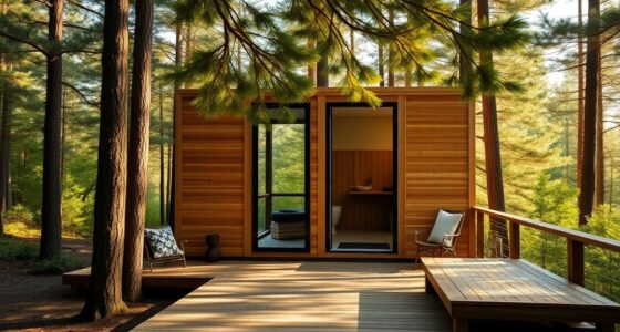 eco friendly glamping restrooms