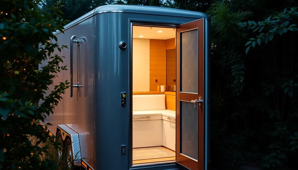 elegant portable restroom design