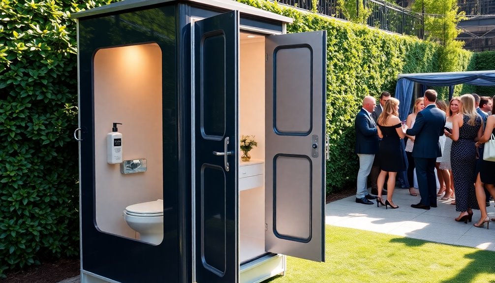 elevated portable restroom experience