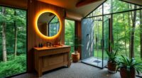 functional natural glamping restrooms