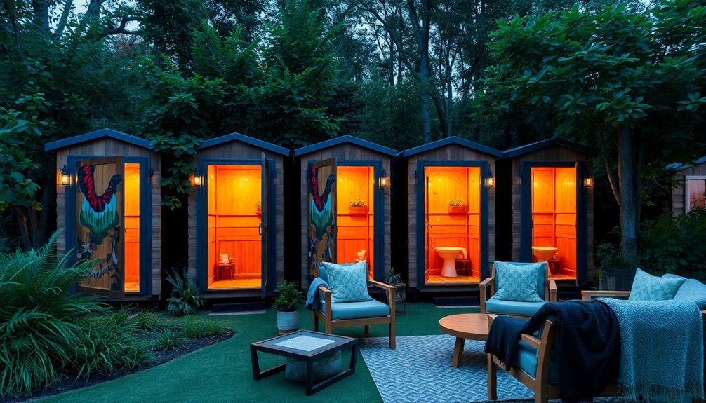 luxurious outdoor camping facilities