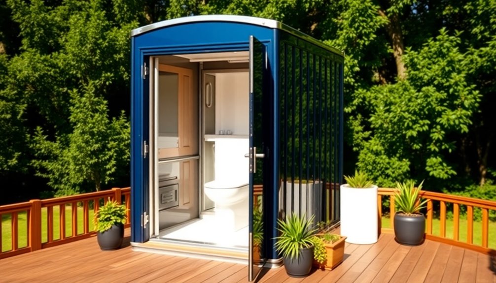 luxurious portable restroom experience