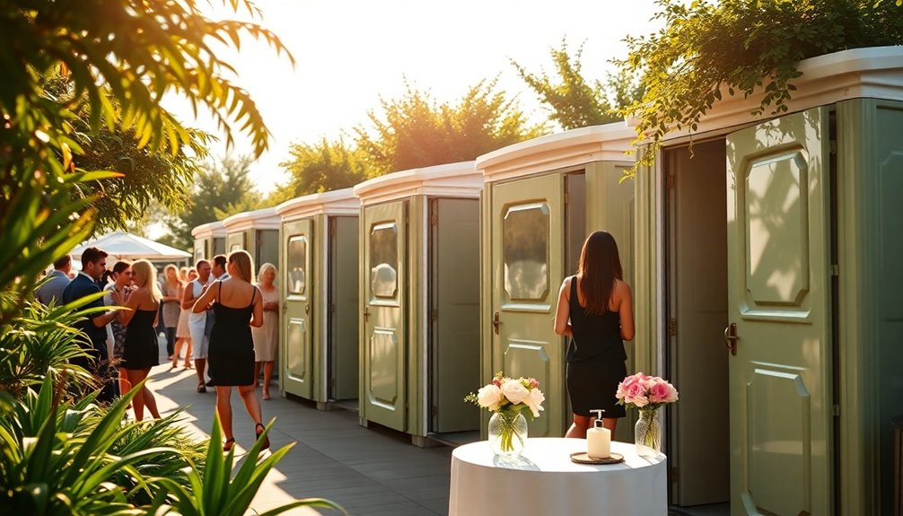 luxury porta potties advantages