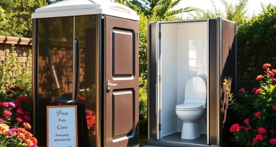 luxury porta potty advantages
