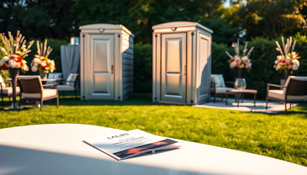 luxury porta potty advantages