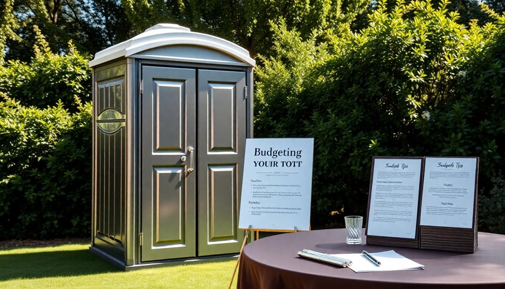 luxury porta potty budgeting tips