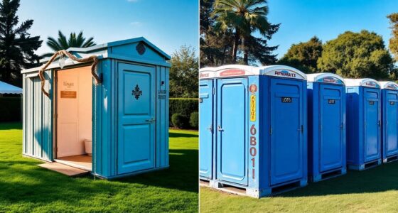 luxury porta potty choices