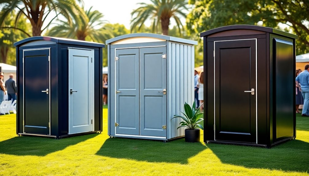 luxury porta potty comparison