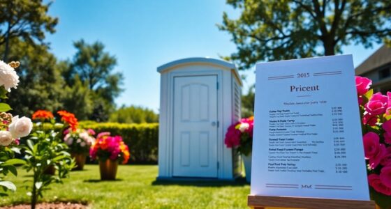 luxury porta potty costs