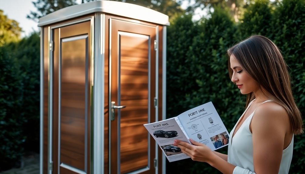 luxury porta potty options