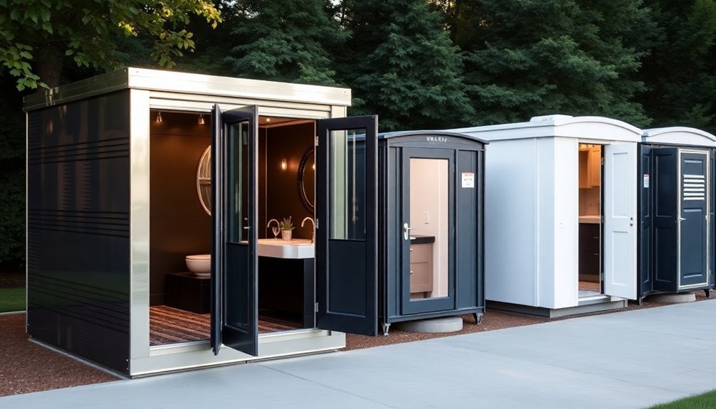 luxury porta potty options
