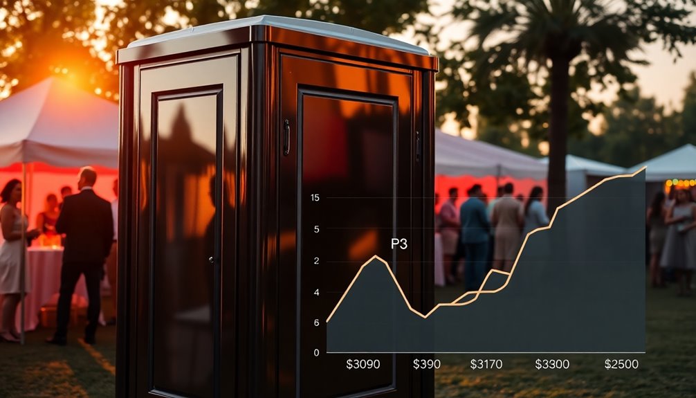 luxury porta potty pricing trends