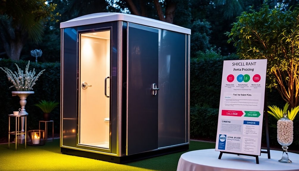 luxury porta potty rentals