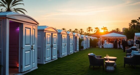 luxury porta potty rentals