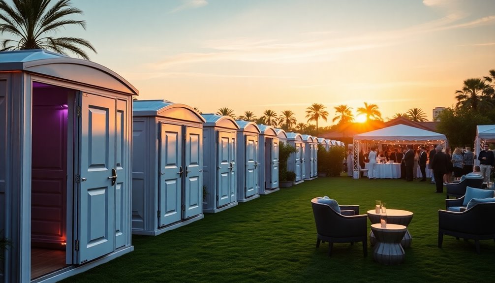 luxury porta potty rentals