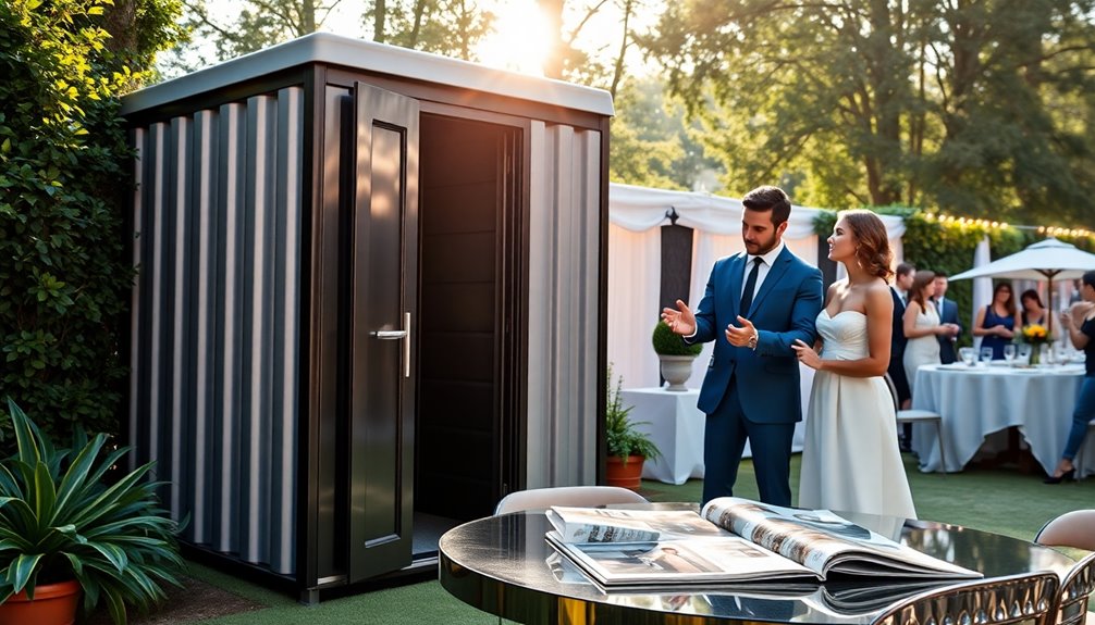 luxury porta potty requirements
