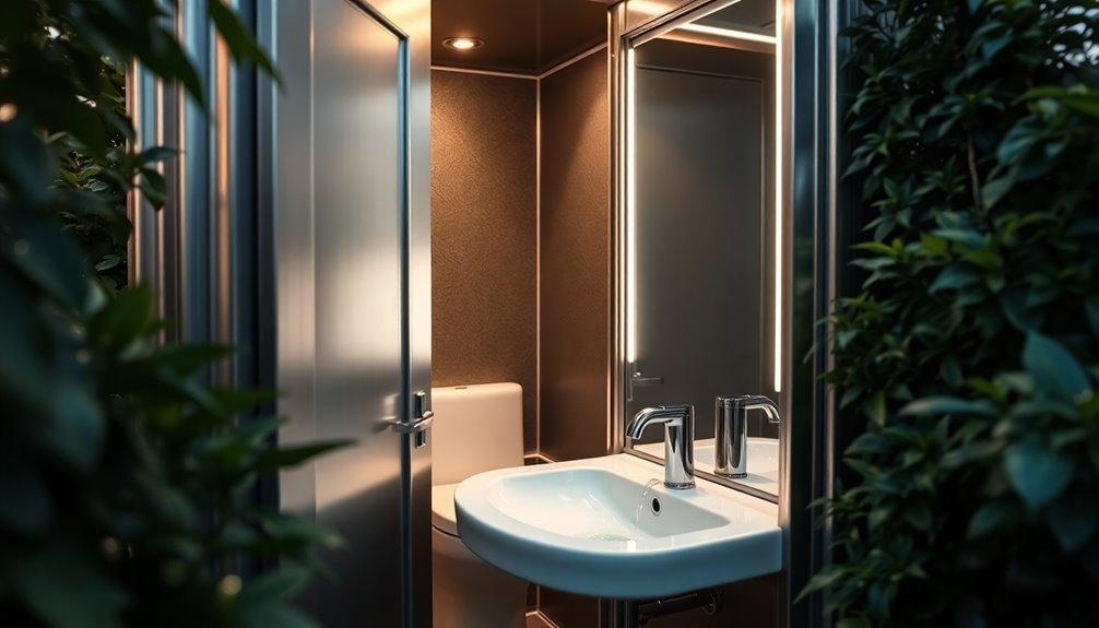 luxury portable restroom advantages