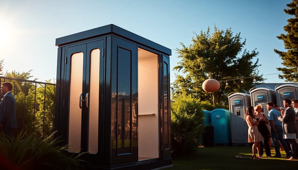 luxury portable restroom advantages