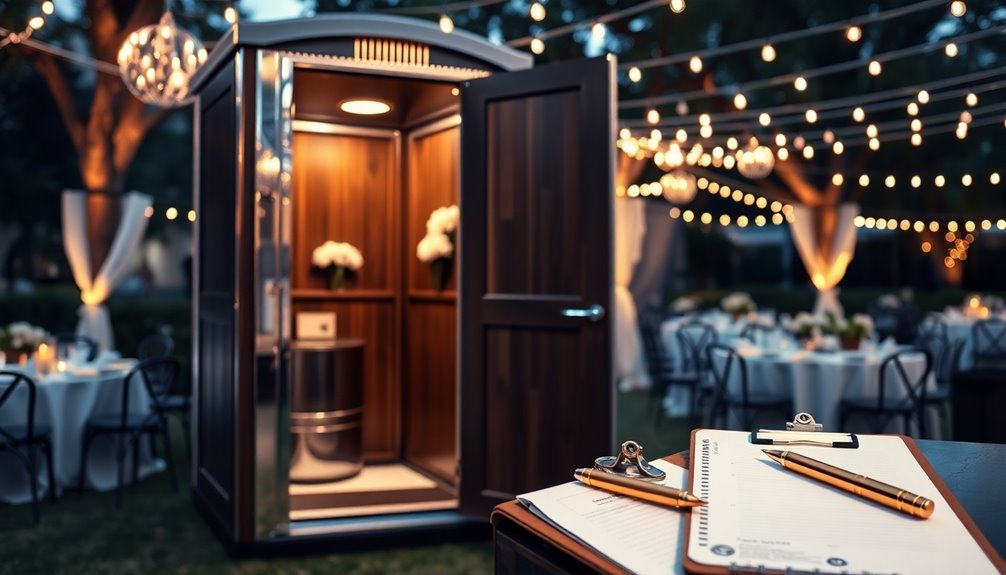 luxury portable restroom choices