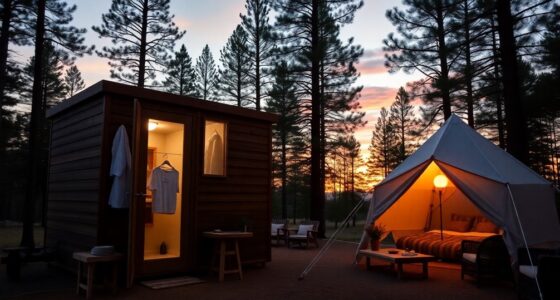 luxury portable restroom enhancements