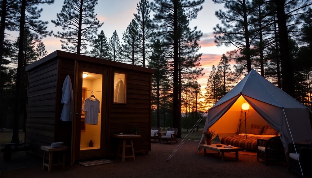 luxury portable restroom enhancements