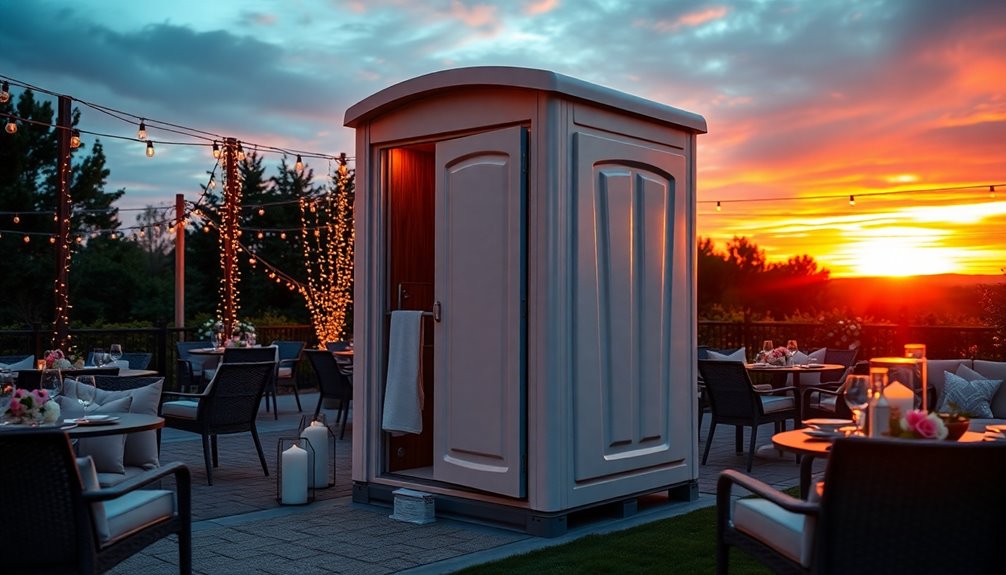 luxury portable restroom experience