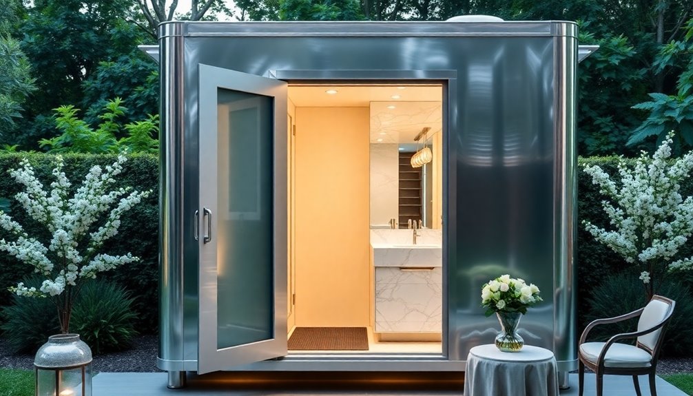 luxury portable restroom options