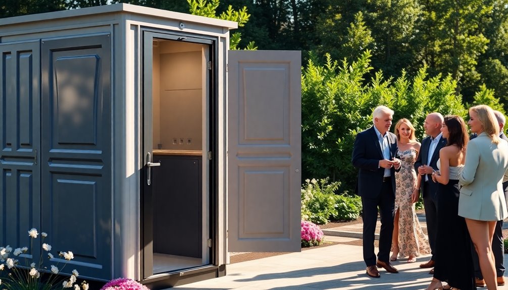 luxury portable restroom service