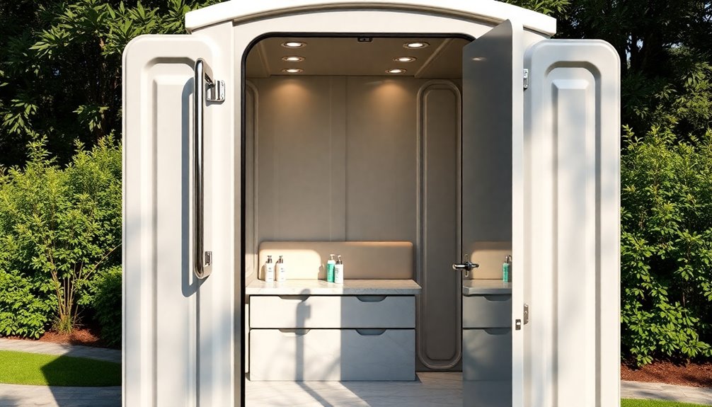 luxury portable restroom services