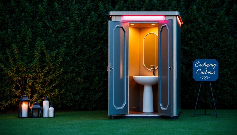 luxury portable restroom services