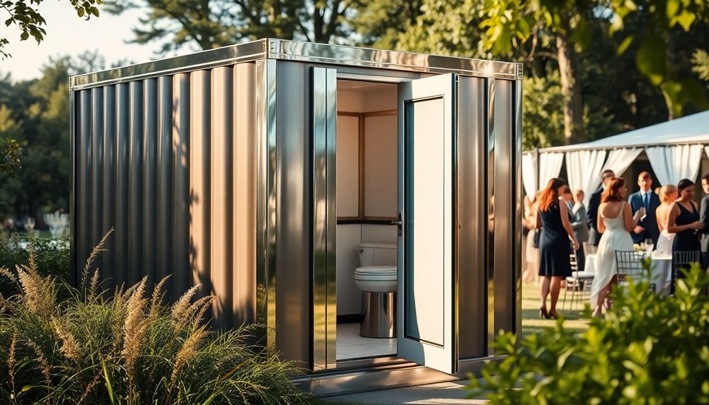 luxury portable toilet demand