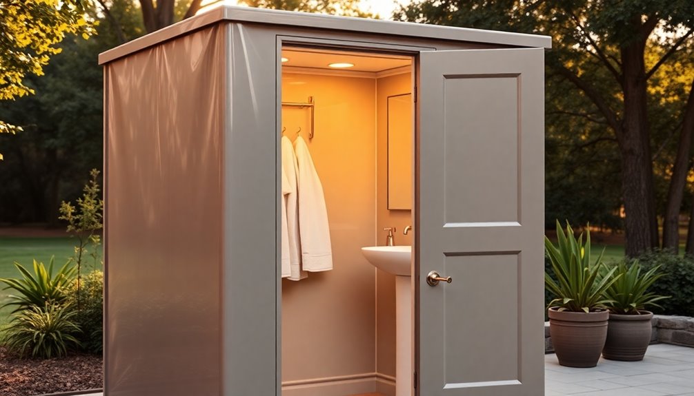 luxury portable toilet experience