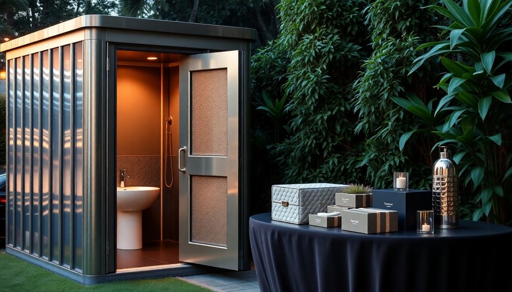 luxury portable toilet options