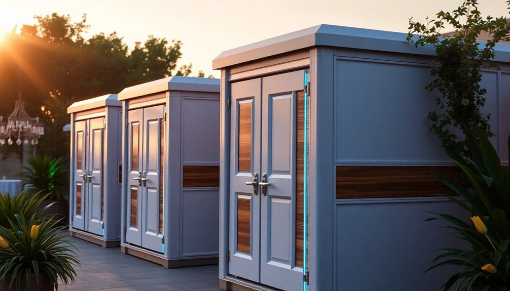 luxury portable toilet varieties