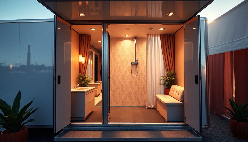 luxury restroom experience mobile