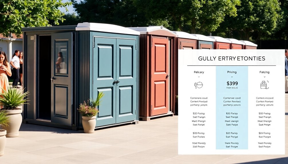 luxury restroom pricing comparison