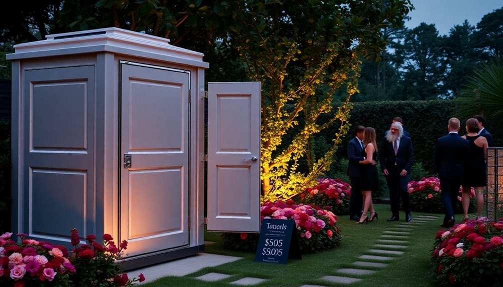 luxury restroom rental costs