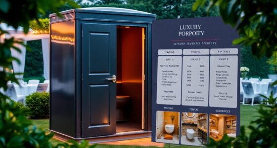 luxury restroom rental pricing