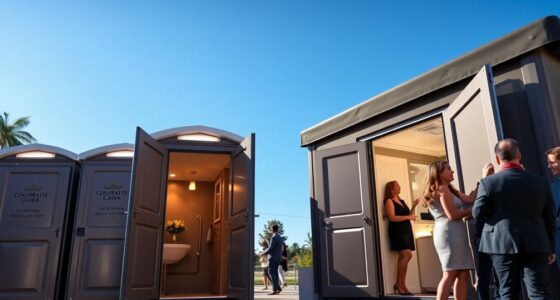 luxury restrooms for events