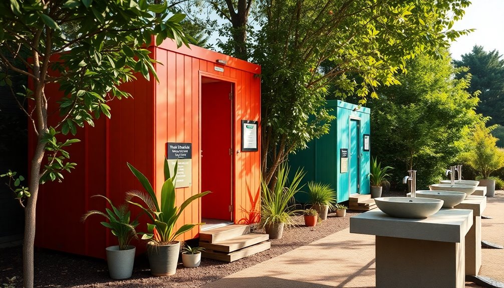 outdoor restroom options available