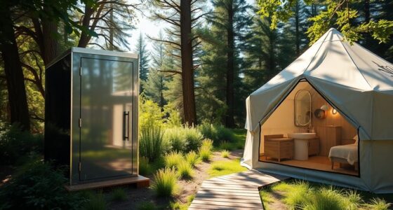 portable restroom innovations glamping