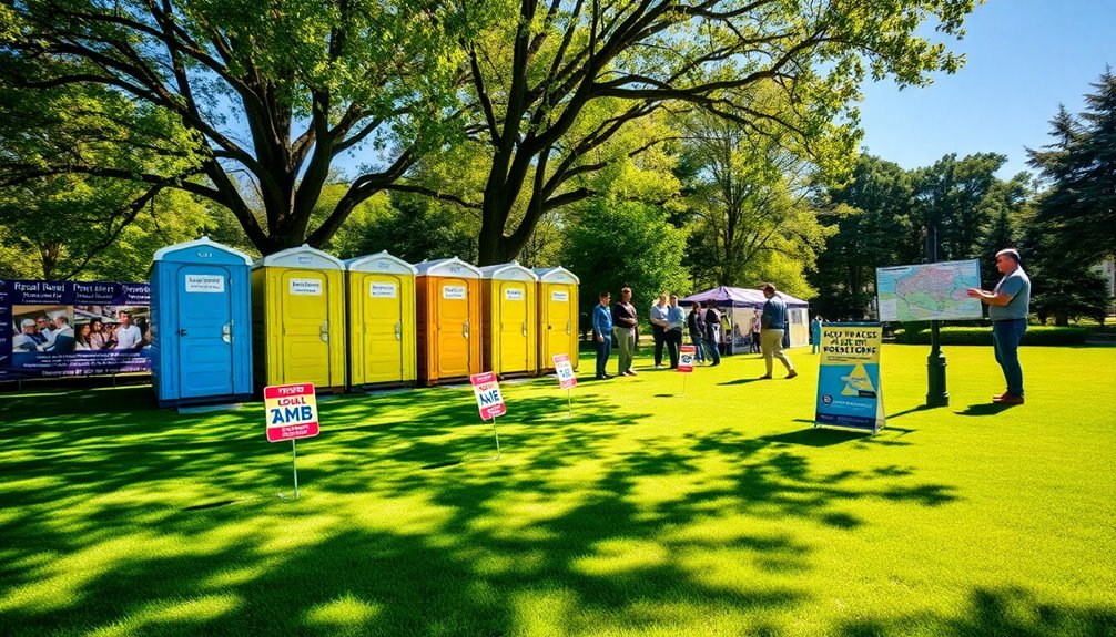portable restroom placement guidelines