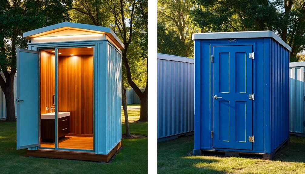 portable restroom rental options