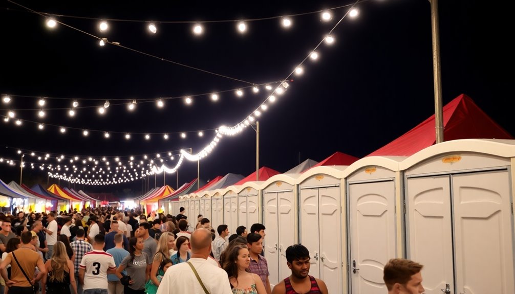 portable restrooms affect events